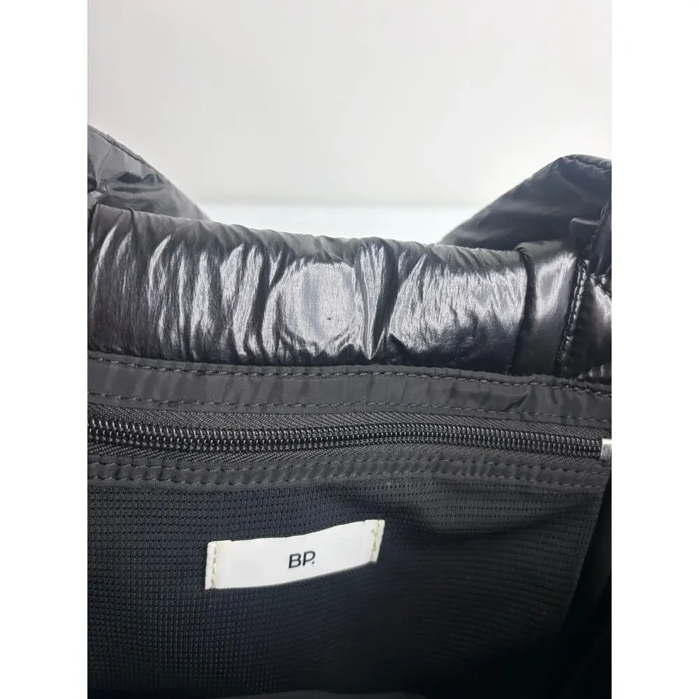 BP Nordstrom Nylon Tote Bag Black Travel Commuter Collegiate Academia EUC